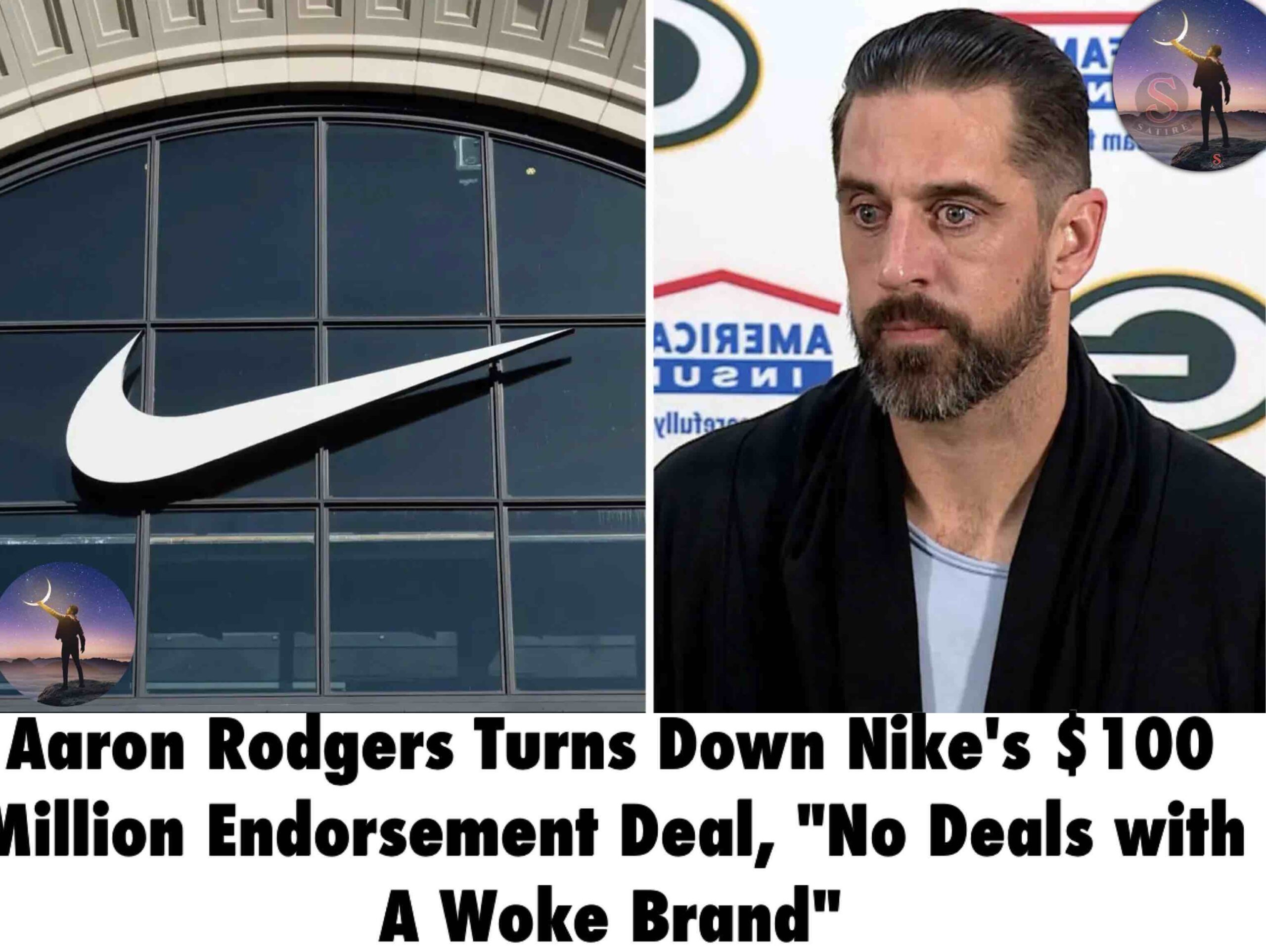“No Deals with A Woke Brand”: Aaron Rodgers Rejects Woke Nike’s $100 Million Endorsement Offer