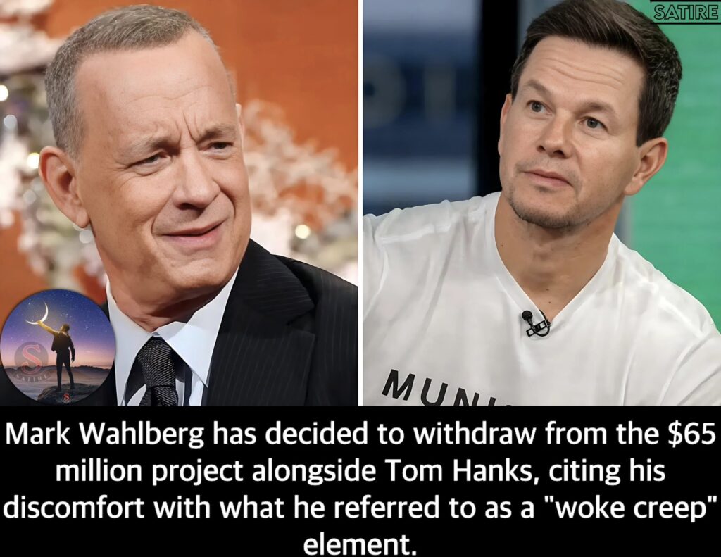 Mark Wahlberg has decided to withdraw from the $65 million project alongside Tom Hanks, citing his discomfort with what he referred to as a “woke creep” element.