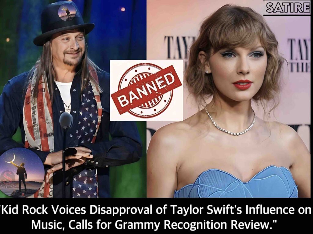 “Kid Rock Voices Disapproval of Taylor Swift’s Influence on Music, Calls for Grammy Recognition Review.”