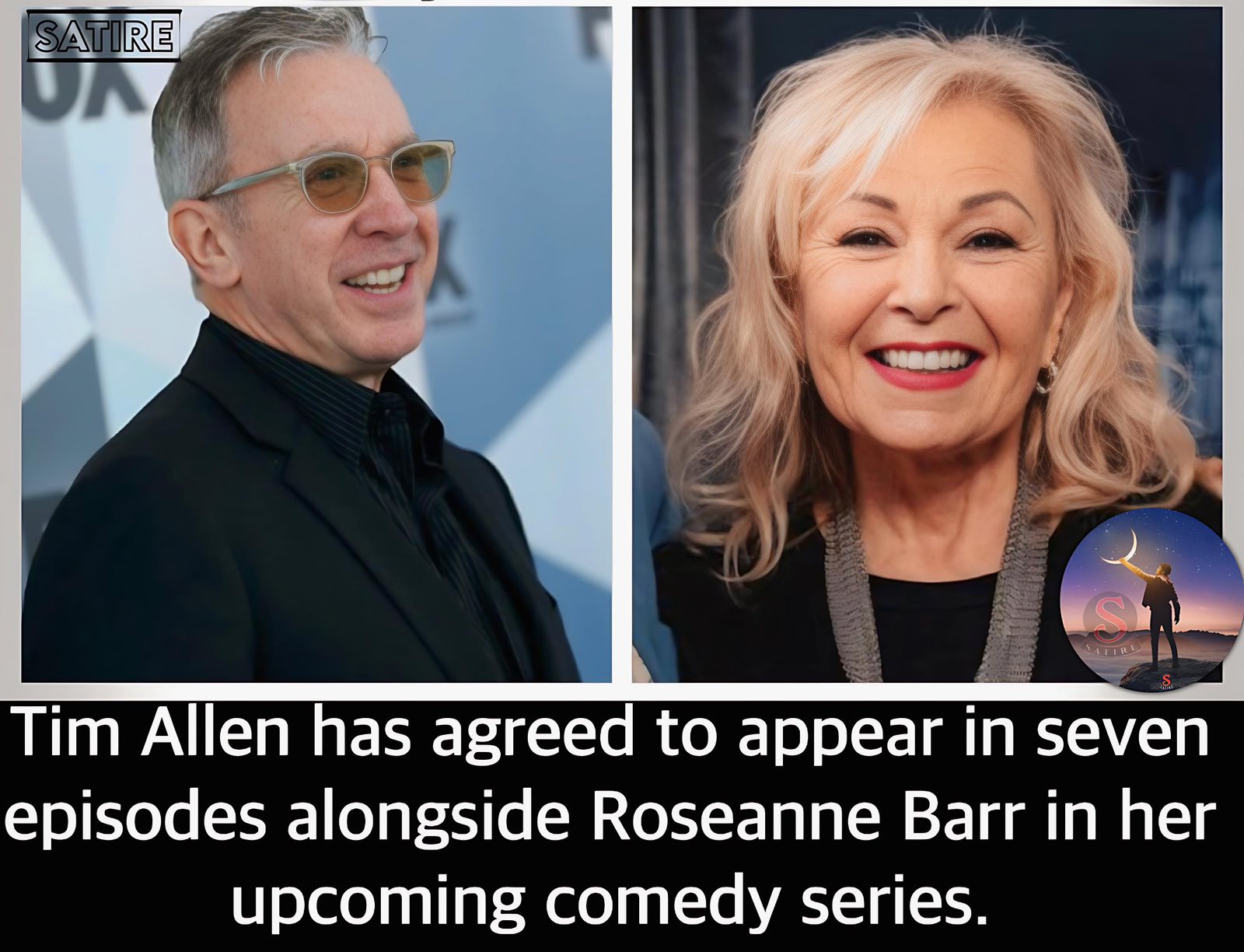 Tim Allen has agreed to appear in seven episodes alongside Roseanne Barr in her upcoming comedy series.