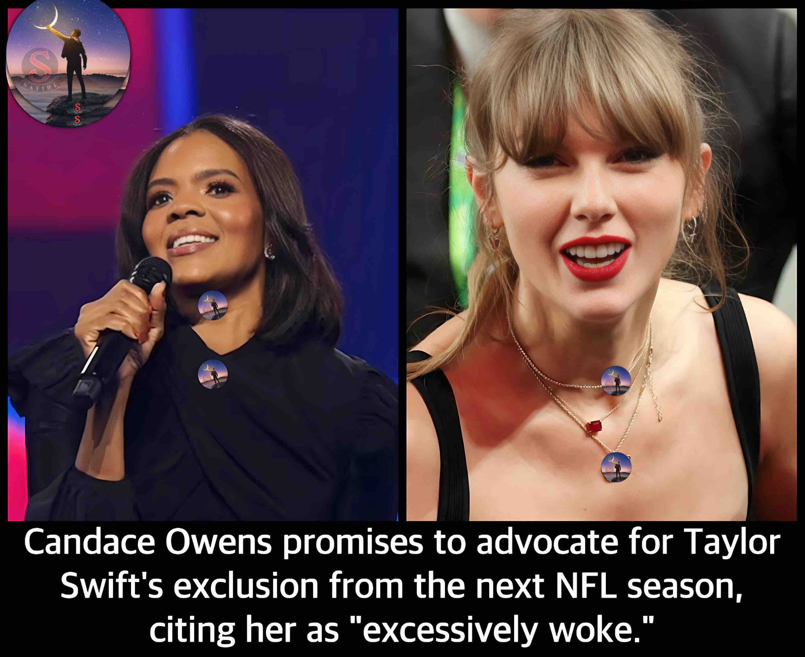 Candace Owens promises to advocate for Taylor Swift’s exclusion from the next NFL season, citing her as “excessively woke.