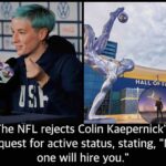 The NFL rejacts Colin Kapernick s request for active status,stating,No one will hire you