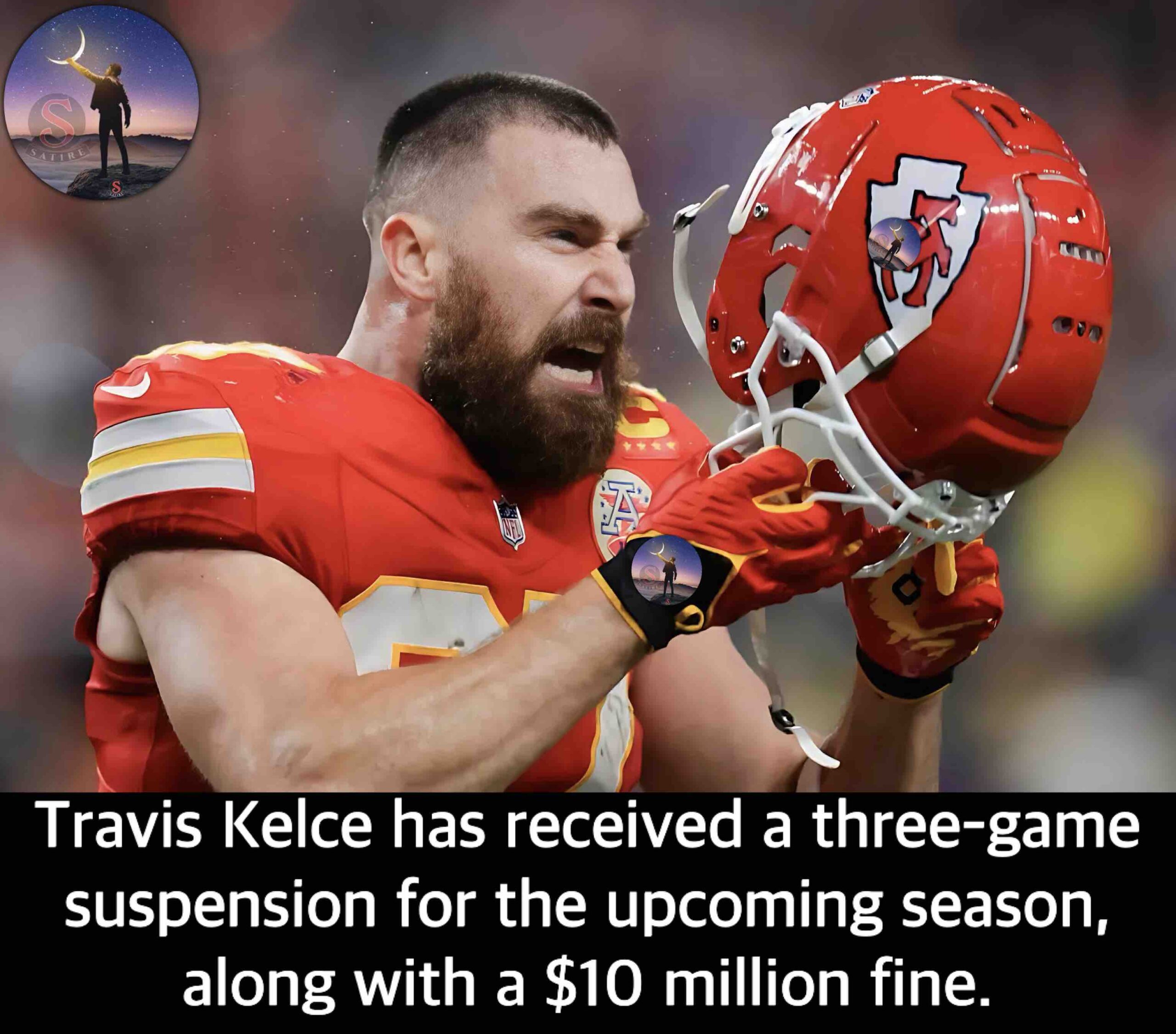 Travis Kelce has received a three-game suspension for the upcoming season, along with a $10 million fine.