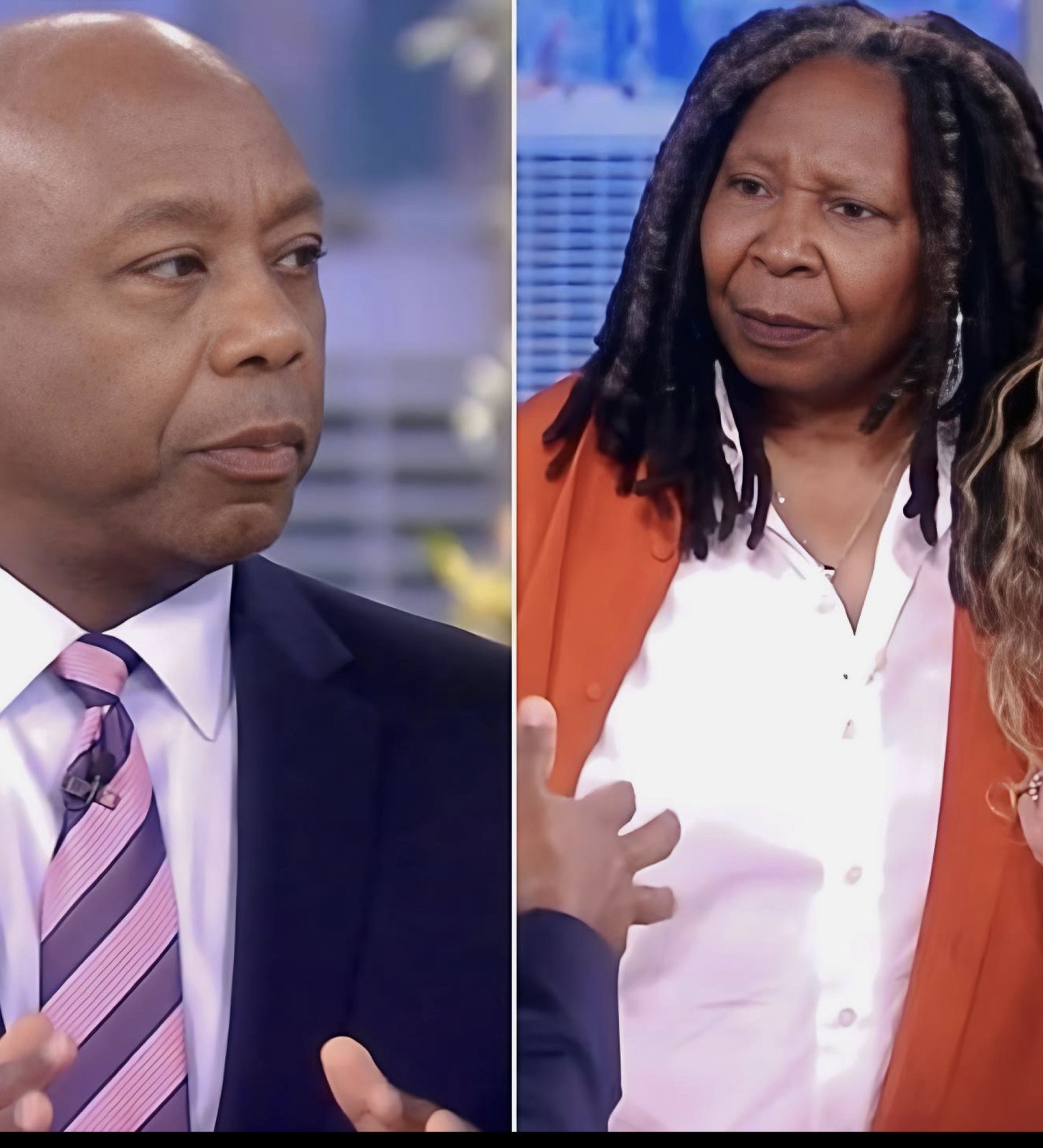 “Emotionally Charged Moment: Whoopi Goldberg Walks Out in Tears After Heated Exchange with Tim Scott on ‘The View'”.